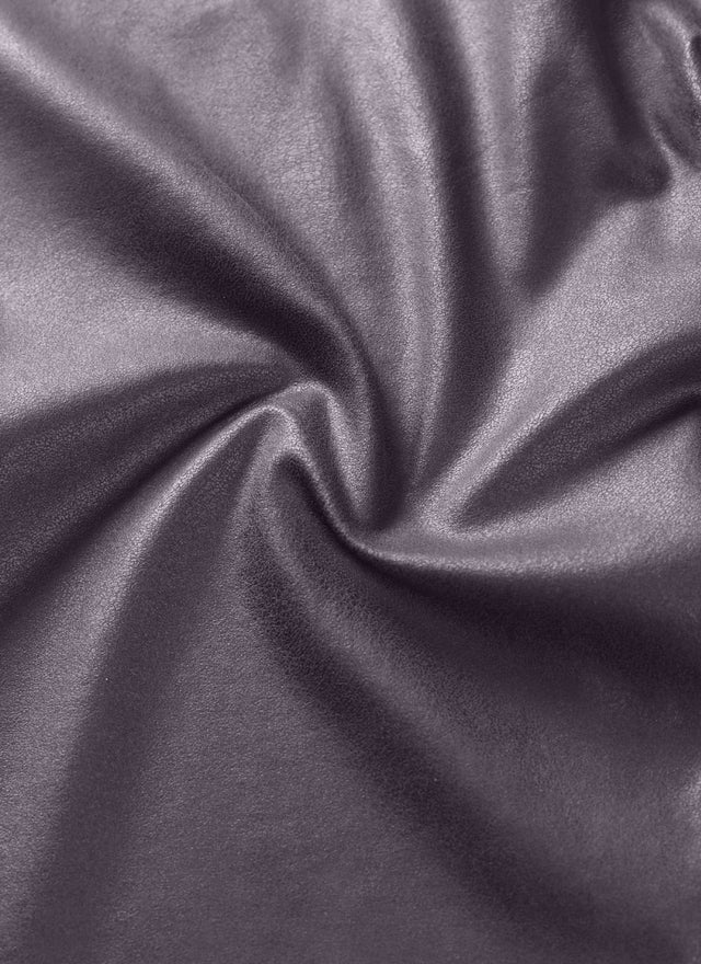CRZ YOGA Women Butterluxe Matte Faux Leather Leggings 25'' Tornado Grey Classic Pattern @model_info:classic