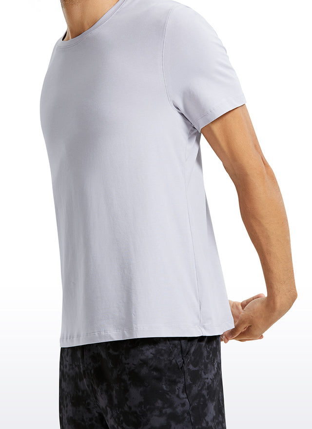 Pima Cotton Short Sleeve Round Neck