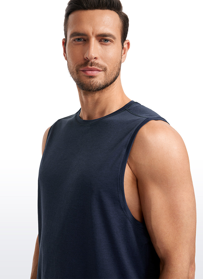 Lightweight Quick Dry Tank Tops Round Neck