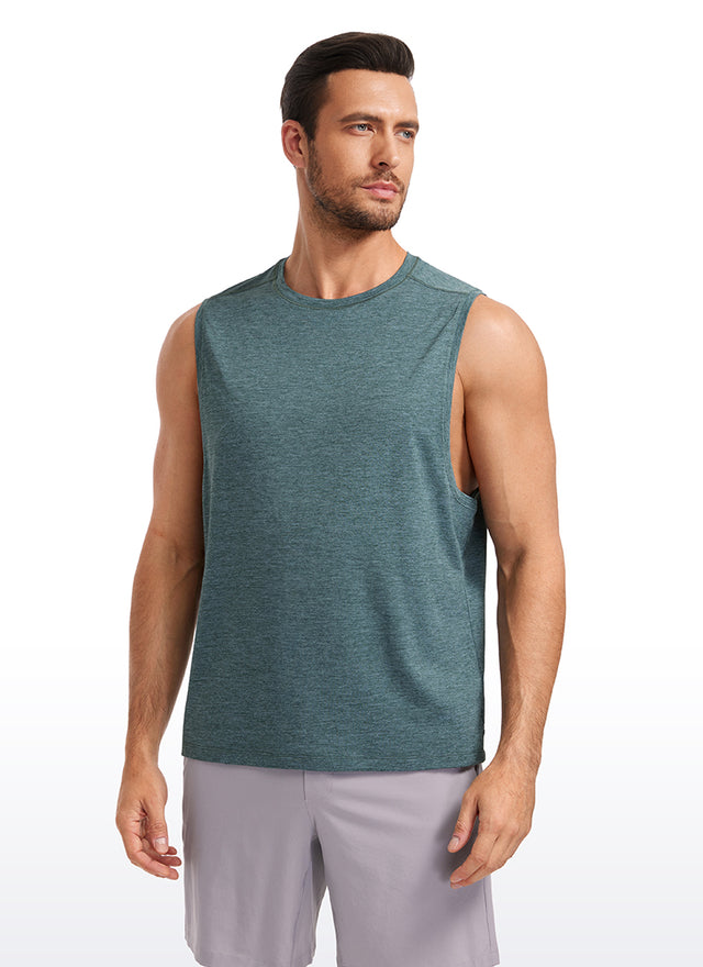 Lightweight Quick Dry Tank Tops Round Neck