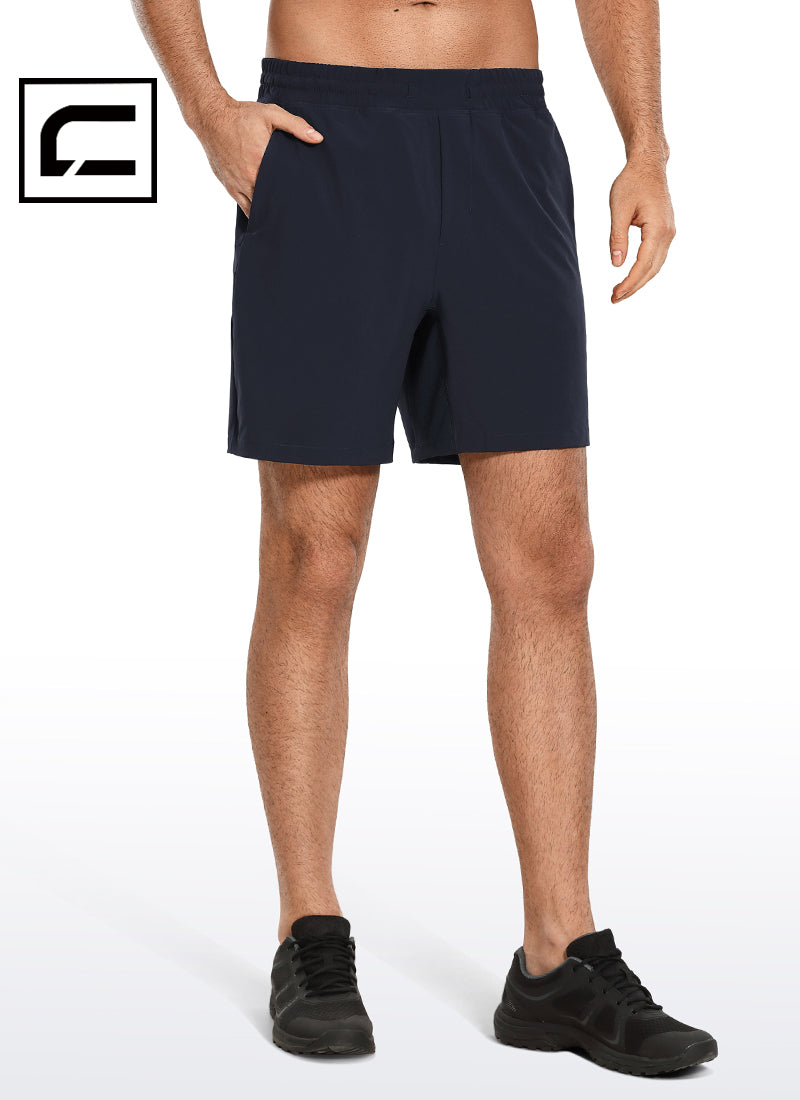 Feathery-Fit Athletic Shorts 7''- Lined