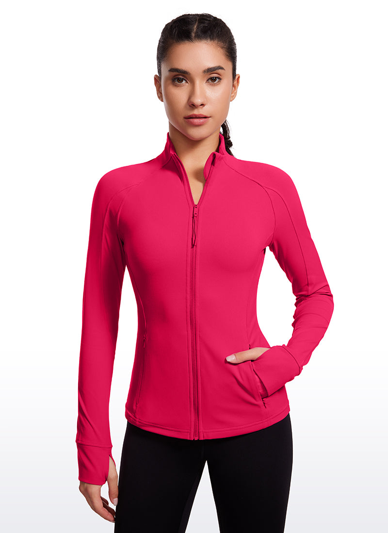 Butterluxe Full Zip Long Sleeves with Thumb Holes